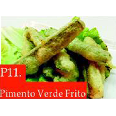 Pimiento verde frito